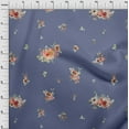 thumbnail image 4 of oneOone Cotton Poplin Twill Grayish Purple Fabric Florals Diy Clothing Quilting Fabric Print Fabric By Yard 56 Inch Wide, 4 of 6