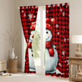 thumbnail image 3 of Manfei Winter Cute Snowman Black Out Curtains, Merry Christmas Curtains Pack of 2 (42x63 Each), Teens Boys Girls Kids Bedroom Curtains, Black Out Curtains Decor, 3 of 6