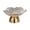 B, variant on Petal Textured Glass Pedestal Fruit Bowl Elevated Footed Snack Serving Tray Decorative Centerpiece Bowl for Home