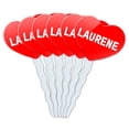 thumbnail image 1 of Laurene Heart Love Cupcake Picks Toppers - Set of 6, 1 of 1