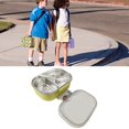 thumbnail image 4 of Stainless Steel Lunch Box, Korean Style - 2 Compartments, Durable Metal Food Container with Tableware for Kids and Adults, 4 of 7