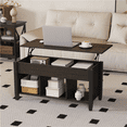 thumbnail image 4 of Alden Design Lift Top Coffee Table with Hidden Compartment for Living Room, Espresso, 4 of 10