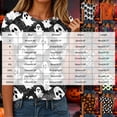 thumbnail image 3 of Duqingm Halloween Shirts for Women Short Sleeve Cute Print T Shirt Halloween Costumes for Women 2026,XL, 3 of 6