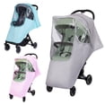 thumbnail image 2 of Stroller Rain Cover Travel Weather Shield Universal with Air Holes Pushchairs Accessories Strollers Raincoat, 2 of 8