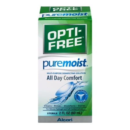 Opti-Free Pure Moist Multi-Purpose Contact Solution, 2 (Best Contacts On The Market)