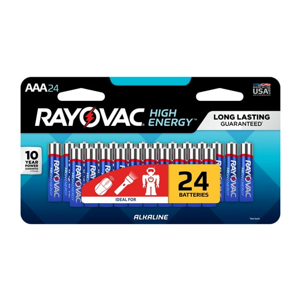 Rayovac High Energy Alkaline, AAA Batteries, 24 Count