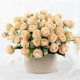 thumbnail image 4 of Linjieee Zinnia Artificial Flowers Artificial Flower Flowers Rose Wedding Bouquetss Floral Rose Flower Silk Flower Hand Tied Bouquet Pink, 4 of 6