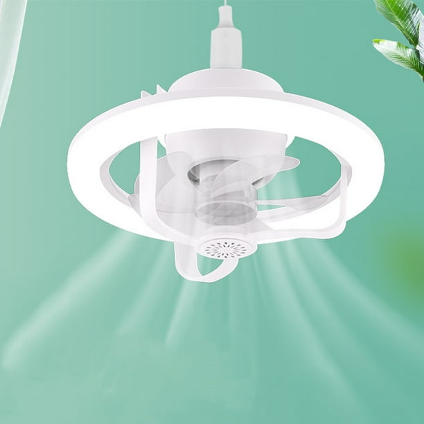 Súper silencioso RGB LED Tornillo Ventilador Luz Control remoto Mini ventilador Lámpara Aroma incorporado FLhrweasw Nuevo