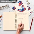 thumbnail image 4 of FORMRS 1-Subject Spiral Notebook 8" x 5" College Ruled 60 Refillable Sheet A5 Hard Cover, Blue Butterflies, 4 of 7