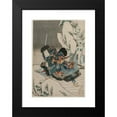 thumbnail image 2 of Shunbaisai Hokuei 13x18 Black Modern Framed Museum Art Print Titled - Nakamura Utaemon IV as a Warrior Standing in the Snow (C. 1835), 2 of 5
