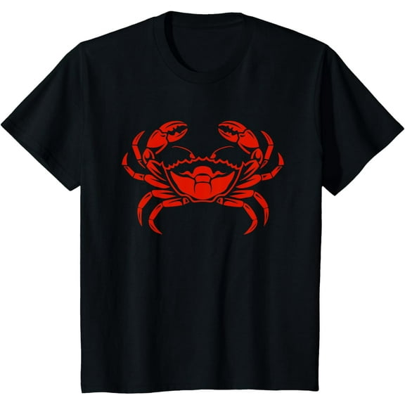 Crab Graphic T-ShirtMen's and women's gift, black and white T-shirt, size: Extra large S-4XL
