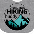 thumbnail image 4 of Inktastic Grandma's Hiking Buddy with Mountains and Trees Boys or Girls Baby Bib, 4 of 4
