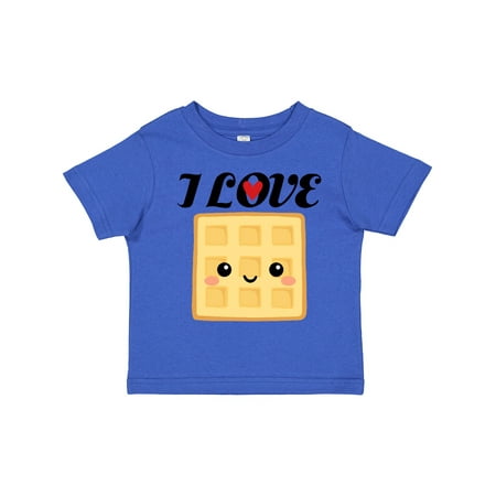 

Inktastic Waffle Lover I Love Waffles Gift Toddler Boy or Toddler Girl T-Shirt