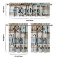 thumbnail image 6 of Retro Tableware4 (1) Kitchen Curtain Valance 3 Piece Home Curtains and Valance Set Curtain Sink Window Decor Window Treatment Tier 27.5x36 Length, 6 of 6