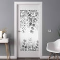 thumbnail image 3 of Non-Adhesive Static Cling Window Tint, Gray Eucalyptus Window Privacy Film Frosted, Spring Summer Farmhouse Leaves Watercolor Insulated Windows Frosted Films for Living room, 35.4 x 78.7 Inches, 3 of 9