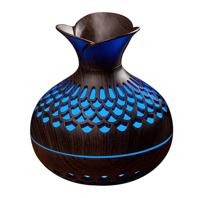 Humidificador de forma de Flor, 7 Luces de Color 2 Modos de Niebla Humidificador USB para la Oficina en Casa