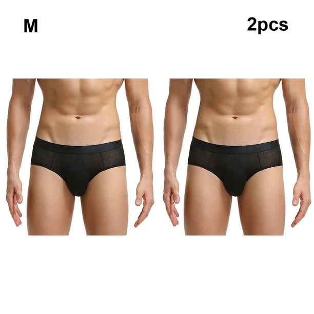 Qarigey 2 piezas de ropa interior y Sexy super elastica para hombre ropa interior para hombre calzoncillos sexys para hombre cuerpo Ropa interior negro METRO Walmart en linea
