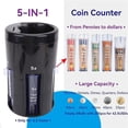 thumbnail image 7 of Suodoka 5‑in‑1 Automatic Coin Sorter – Compact Digital Coin Counter for Home, Office & Small Store, 5 Coin Tubes, Quick & Accurate US Coin Sorting, 7 of 7