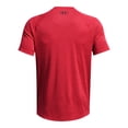 thumbnail image 4 of Camiseta Under Armour para hombre con textura tecnológica, manga corta, rojo/negro, 4 of 4
