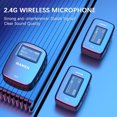 thumbnail image 2 of MAMEN SM-W16 One-Trigger-Two 2.4G Wireless Microphone System(2 Transmitters & 1, 2 of 8