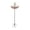 L004- Pink, variant on Deep Bird Bath, Bird Baths for Outdoors, Metal Flower Garden Stakes Bird Bath, Garden Water Fountain, Gray Outdoor 32X10X2.5 Inch Solar Operated Glass Bird Bath, Durable Metal
