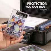 FunGuys Graded Card Storage Box for PSA BGS SGC, Holds 43 Slabs, Black