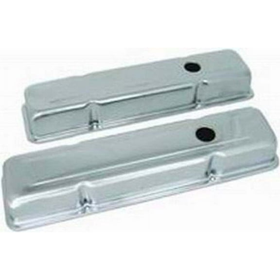 Racing Power R9216 Chrome Short Valve Cover - Baffled (Includs Grommets)
