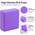 thumbnail image 6 of Yoga Block 2 Pcs, Yoga Brick Foam Blocks EVA Foam Block, Soft Non Slip Surface with Bevel, Yoga Accessories for Stability, Balance and Deep Stretching, for Yoga, Pilates, Stretching and Toing, 6 of 8