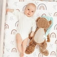 thumbnail image 2 of nsendm Stretchy Ultra Soft Fitted Bassinet Sheet Set 2 Pack, Universal Fit for Bassinets Baby Cradle Moses Basket Oval Rectangle Pad/Mattress, Cartoon Fitted Bassinet Sheets for Girls and Boys, 2 of 5