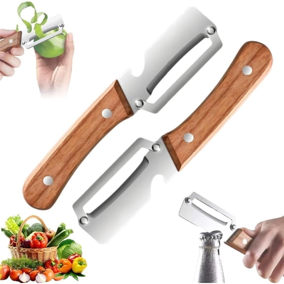 Multi-Functional Vegetable Peeler for Kitchen,2 in 1 Multi Functional Vegetable Peele,for Fruit Apple Potato Pumpkin Papaya Zucchini 2pcs