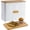 Diagonal Stripe White, variant on Extra Large Bread Box for Kitchen Countertop Corner Breadbox for made Bread Metal White Plant Pattern Embossed Bread Storage Container Bin with Bamboo Lid Fits 2 Loaves of Bread