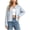 Light Blue, variant on GEWSEY Womens Striped Cardigan Sweater Casual Crew Neck Open Front Button Down Long Sleeve Knit Sweaters Fall Outerwear (Red, L)