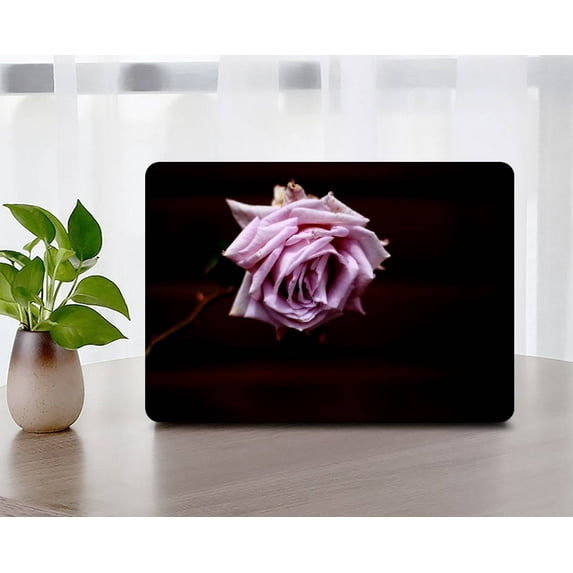 Hard Shell Case for Old MacBook Pro 13"( No Touch, 2012 - 2015) Cable Tie Model A1502 or A1425, No CD-ROM Flower 0402