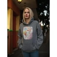 thumbnail image 2 of Cupid And Hearts Hoodie Women -Smartprints Designs, Female 5X-Large, 2 of 4
