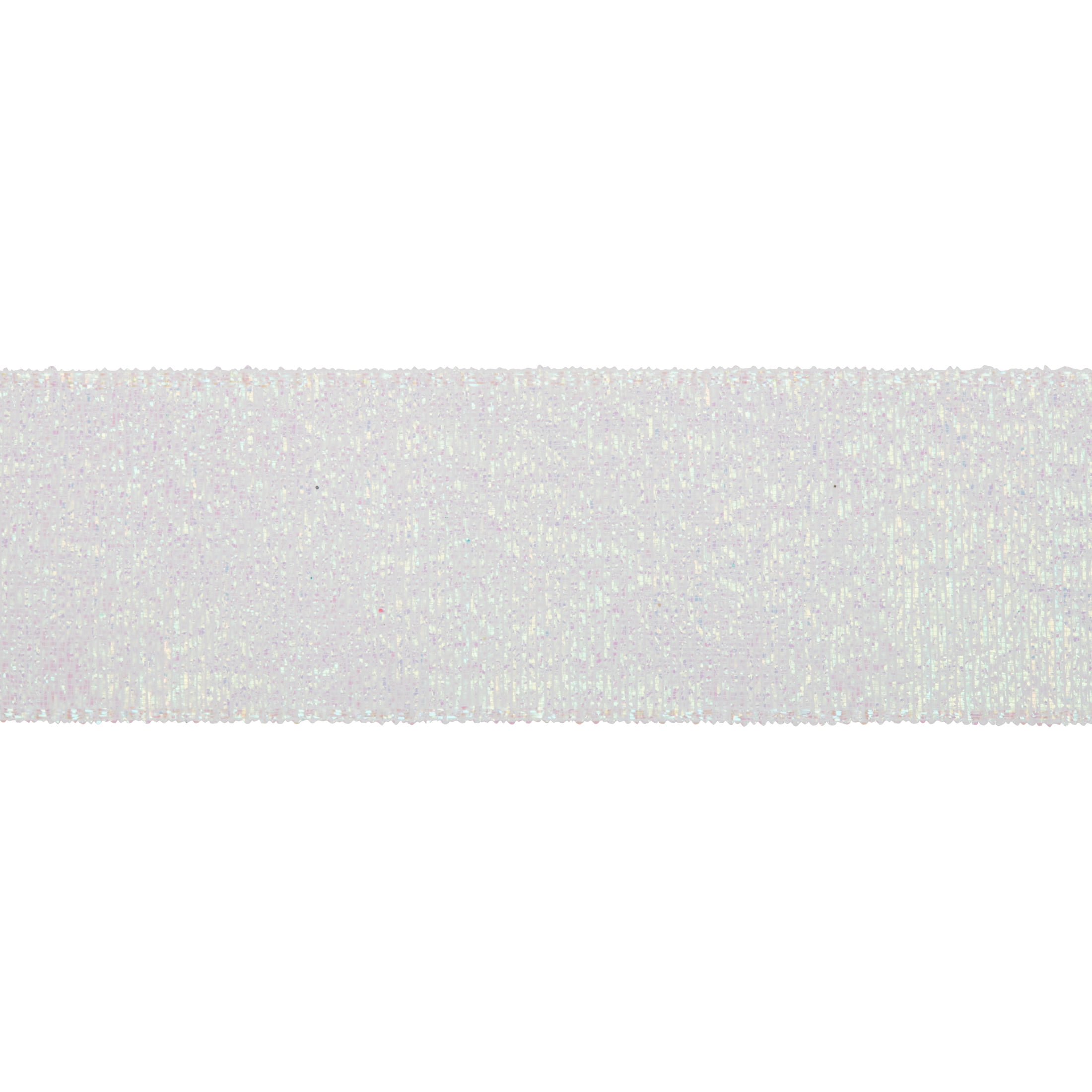 (3 pack) Offray Ribbon, White Opal 1 1/2 inch Galena Metallic Ribbon for Wedding, Crafts, and Gifting, 9 feet, 1 Each