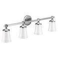 thumbnail image 2 of Moen YB0364 Brushed nickel four globe bath light, 2 of 2