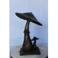thumbnail image 4 of Leaning mushroom bronze statue fountain -  Size: 18"L x 17"W x 24"H., 4 of 11