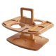 thumbnail image 1 of Portable Wine Picnic Table 2 In 1 Wooden Wine Table, Champagne Picnic Snack Table For Camping, Beac, 1 of 5