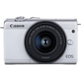 thumbnail image 3 of Canon EOS M200 Mirrorless Digital Camera with 15-45mm Lens (White) Kit with Lens Adapter + 64GB Memory Card + More, 3 of 5