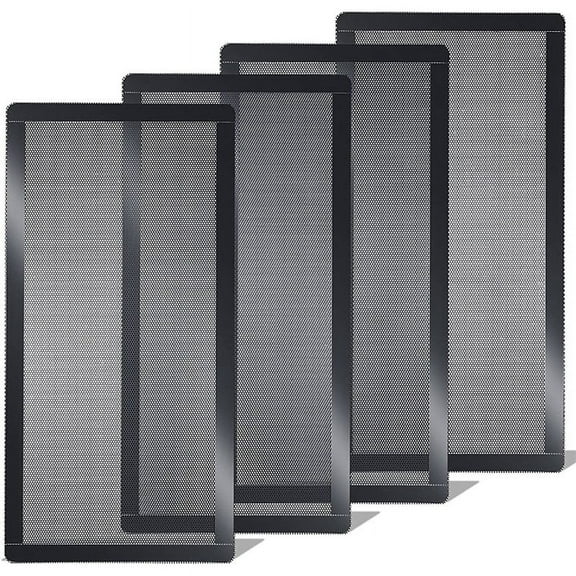 120X240mm Dust Filter for Computer Cooler Fan,Magnetic Frame Dust Filter,Dustproof PVC Cover Computer Fan Grills, 4 Pack