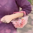 thumbnail image 3 of Storage Basket Portable Storage Basket Table Storage Basket Iron Sturdy Stable Healthy Oil Paint Beautiful Portable Storage Basket For Bedroom 18x13 5x9cm, 3 of 8