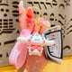 thumbnail image 4 of Sanrio Hello Kitty llavero Curomi Cinnamoroll Kawaii moda chica bolso colgante mochila muñeca llavero juguetes para niños regalo de cumpleaños, 4 of 4