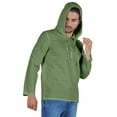 thumbnail image 3 of Atasi Solid Mens Hooded Kurta Full Sleeve Cotton Tshirt Regular Fit Ethnic Wear, 3 of 7