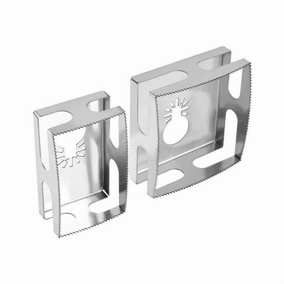 2 Pcs Square Slot Cutter Compatible for Oscillating Multi-Tool to Cut-in Single Gang Wall Boxes,Outlet Cutter for Drywall,Efficient Carving Tool,Rectangle   Square