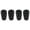 Black, variant on 1-4PC Mini Soccer Shin Guards Ultra Lightweight Small Shin Pads for Youth Adults Men Women Shock-Absorbing Protection Training Matches Football Protective Equipment Comfortable Fit
