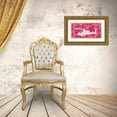 thumbnail image 3 of Villa, Mlli 18x11 Gold Ornate Wood Framed with Double Matting Museum Art Print Titled - Pink Chopper, 3 of 4
