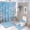 AA-7, variant on Chamomile Field Under Blue Sky Shower Curtain Bathroom Sets Toilet Lid Rug, Bath Mat And Contour Mat, Shower Curtain 4Pcs