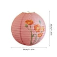 thumbnail image 2 of Lunxisen 2 Pcs Paper New Year Lanterns Party Lanterns Festival Red Lamp Shade Traditional Hanging Party Decorations for Spring Festival Celebration(30*30cm), 2 of 9
