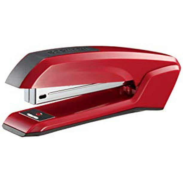 Bostitch Ascend Desktop Stapler with Builtin Staple Remover, Red