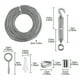 thumbnail image 3 of Kit para colgar cuerda de acero inoxidable, alambre de jardín/kit para colgar cables/rollo de valla de luces de hadas para exteriores (30 m), 3 of 3